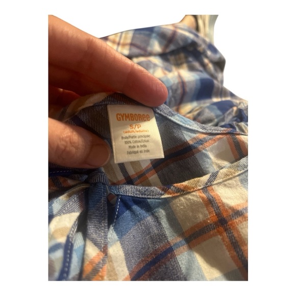 Blue and White Long Sleeve Pajama Set 100% cotton - Picture 5 of 5